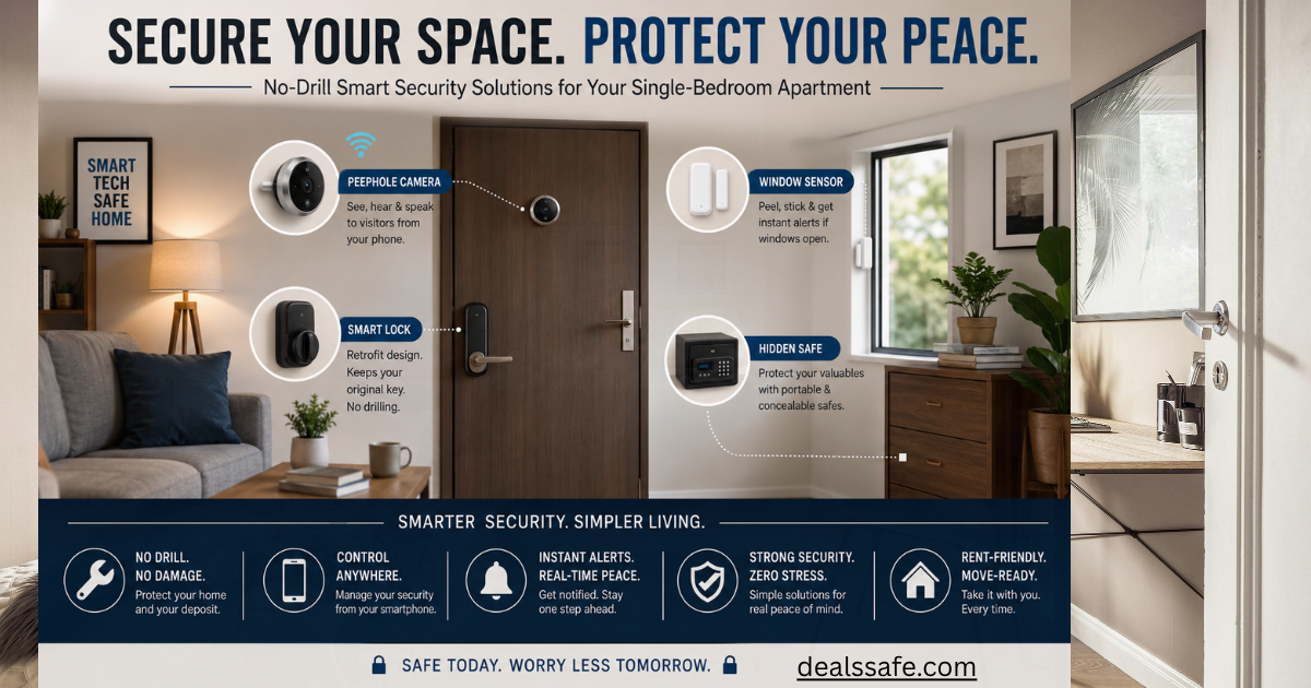 secure single-bedroom apartment