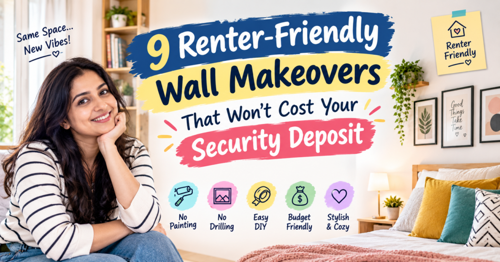 renter-friendly wall makeovers