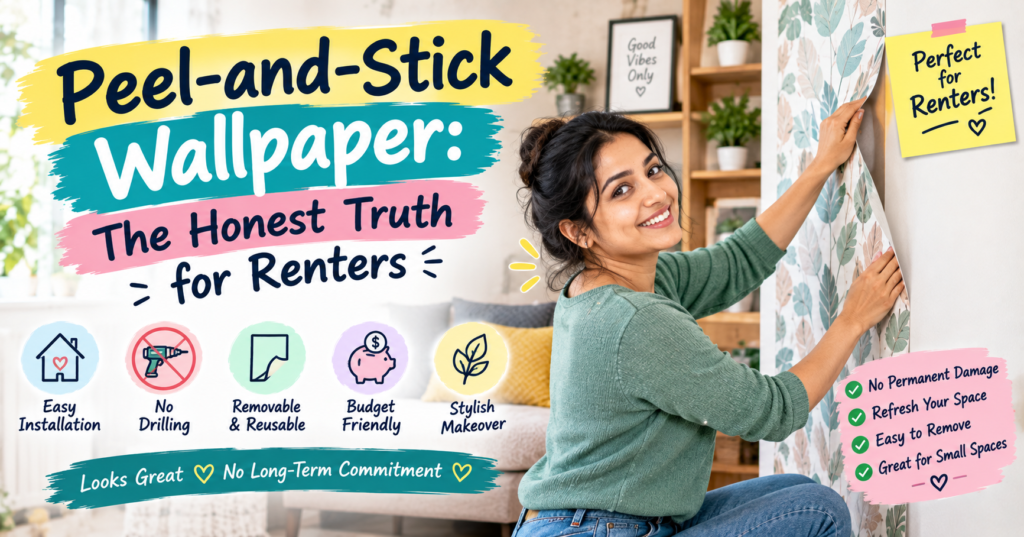 Peel and stick wallpaper for renters